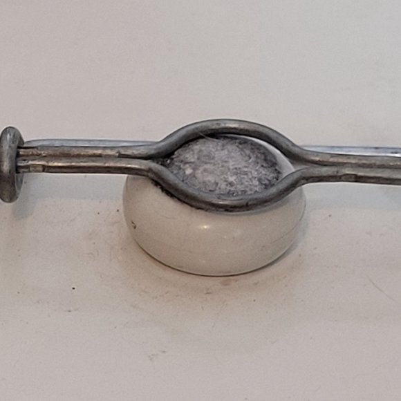 MCM Metal Cake Pie Taker With Handle Scottie Dog Chef Off White Silver 4 Pieces - Picture 4 of 13